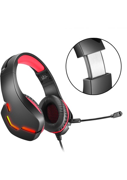 Jogger-Xpro Gaming Oyuncu Mikrofonlu Ledli Profesyonel Kulaklık - Ledli Oyuncu Kulaklığı