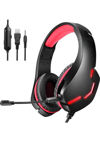 Jogger-Xpro Gaming Oyuncu Mikrofonlu Ledli Profesyonel Kulaklık - Ledli Oyuncu Kulaklığı