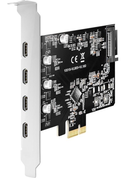 4 Port Type-C Hub Pcı Express Genişletme Kartı Adaptörü