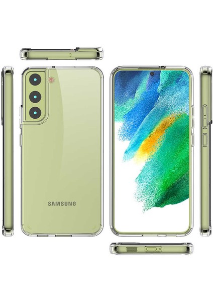 Samsung Galaxy S22 Plus Kapak Şeffaf Sert Silikon Kılıf