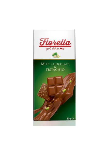 Fiorella Fıstıklı Tablet Çikolata 80 gr 1 Adet