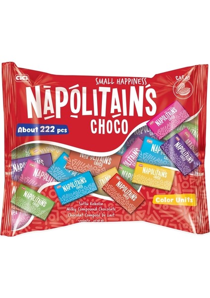 Cici Napolitains Çikolata 1000  gr (1 Poşet)