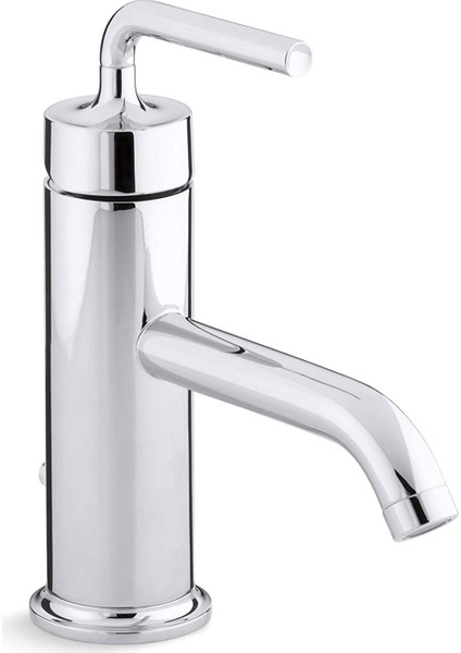 Purist Tek Delikli, Sifon Kumandalı Lavabo Bataryası, Parlak Krom