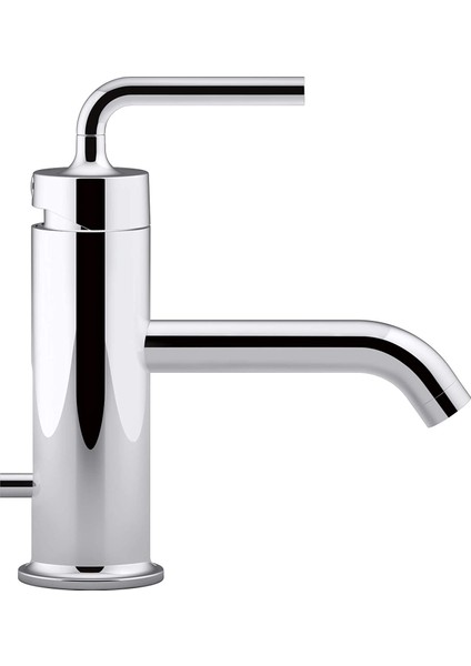 Purist Tek Delikli, Sifon Kumandalı Lavabo Bataryası, Parlak Krom
