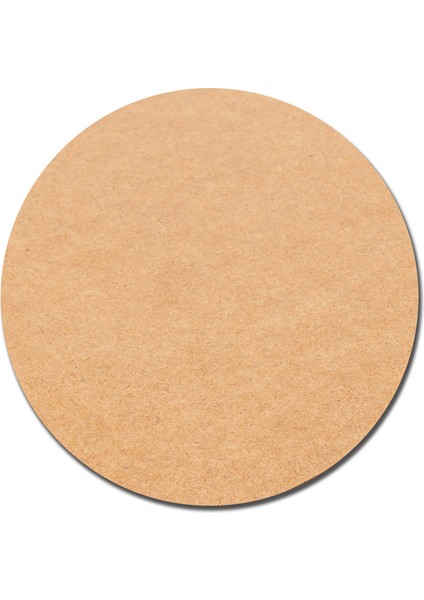 100 Adet 25 cm Çap 3mm (2.7 Mm) Ham Mdf Duralit Daire Plaka Supla