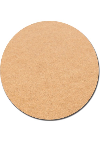4 Adet 33 cm Çap 3 mm (2.7 Mm) Ham Mdf Duralit Daire Plaka Supla
