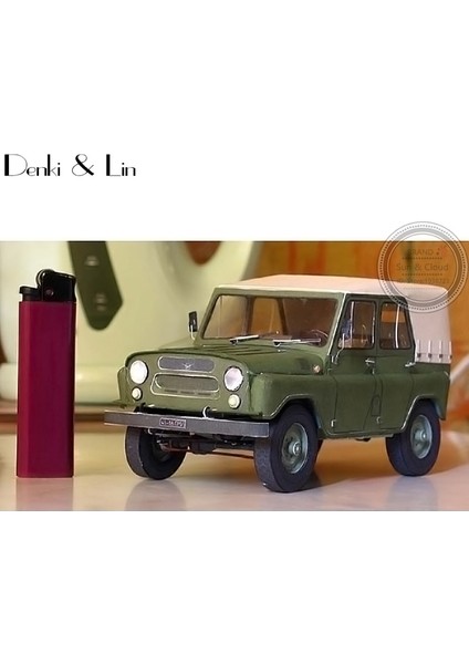 1:25 Dıy 3D Rusya Uaz 469 Off Road Askeri Jeep Araç Kağıt Modeli Ikinci Dünya Savaşı El Çalışma Bulmaca Oyunu Araya | Kağıt Modeli | Dıy 3dwar 3D Model