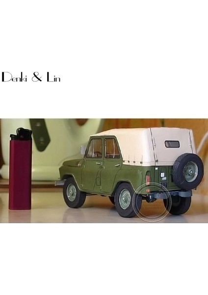 1:25 Dıy 3D Rusya Uaz 469 Off Road Askeri Jeep Araç Kağıt Modeli Ikinci Dünya Savaşı El Çalışma Bulmaca Oyunu Araya | Kağıt Modeli | Dıy 3dwar 3D Model