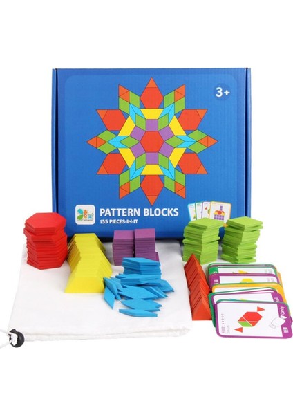 Hot Sale 155 Tangram Wooden Jigsaw Set Toys Color Diy Puzzle Jigsaw Puzzle Building Blocks Puzzle Toys Creative Puzzle Games|stacking Blocks(Yurt Dışından)