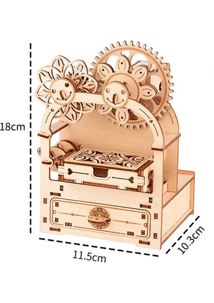 Müzik Kutusu 3D Ahşap Bulmaca Oyunu Oyuncaklar Dıy Montaj Modeli Yapı Kitleri Oyuncaklar Çocuklar Çocuklar Için Hediyeler Yetişkin Interaktif Bauble | Model Yapı Kitleri