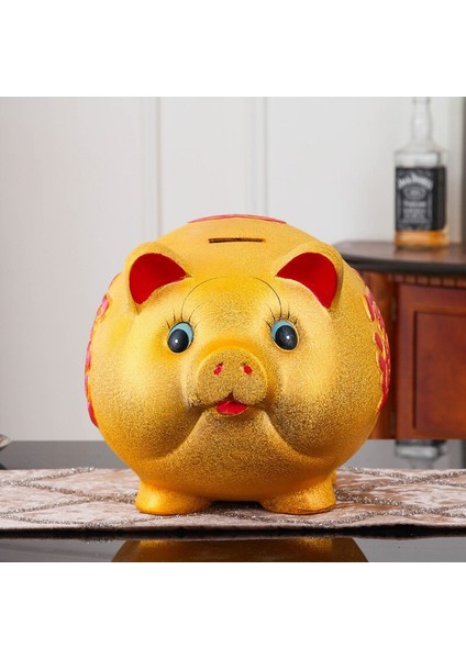 Sanlindou 25x35cm Domuz Şeklinde Kumbara - Altın (Yurt Dışından) fiyatları