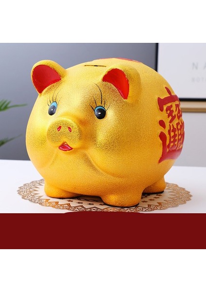 Sanlindou 25x35cm Domuz Şeklinde Kumbara - Altın (Yurt Dışından) modelleri