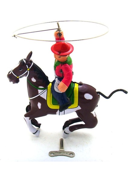 Vintage Retro Koleksiyon Kovboy Kırbaç Kalay Oyuncaklar Klasik Clockwork Rüzgar Up At Adam Teneke Oyuncak Yetişkin Çocuklar Için Koleksiyon Hediye | Rüzgar Up Oyuncaklar