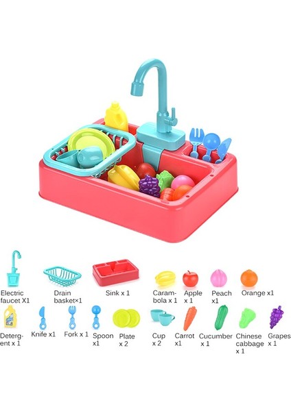 Çocuk Lavabo Bulaşık Yıkama Seti Oyuncak Çocuk Simüle Mutfak Oyuncak Seti Eğitici Oyun Ev Oyunları Prop Lavabo Wash Suit Oyuncak | Mutfak Oyuncakları(Yurt Dışından) indirimleri