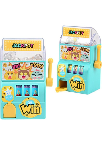 Mini Children's Toys Vending Machine Puzzle Game Simulation Sound Shopping Set Shake Music Manual Scroll Pretend Play Kid Gifts|stacking Blocks(Blue)