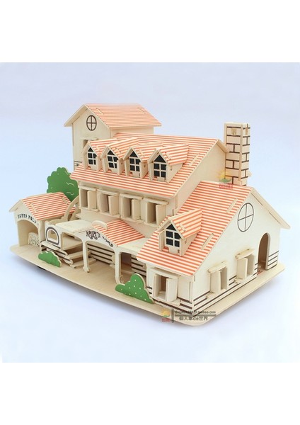 3D El Yapımı Dıy Oyuncak Evi Bulmaca Eğitim Çocuklar Hediye Oyunları Ahşap Araya | Model Yapı Kitleri