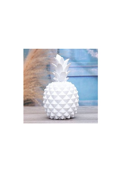 Reçine Ananas Kumbara Sevimli Hediye Ev Dekorasyon Nakit Para Tasarrufu Kutusu Yaratıcı Ev Para Kutusu Ananas Süs | Ev Para Kutusu (10 * 19 * 6 Cm)