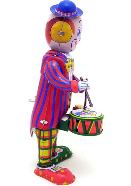 Vintage Clockwork Wind Up Palyaço Drummer Oyuncaklar Fotoğrafçılık Çocuk Çocuk Yetişkin Palyaço Drummer Teneke Oyuncaklar Klasik Oyuncak Noel Hediyesi | Rüzgar Up Oyuncaklar fırsatları