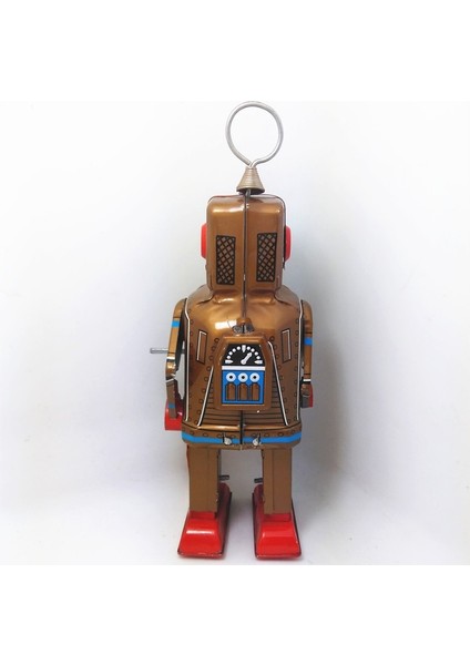 Antik Stil Teneke Oyuncaklar Robotlar Wind Up Oyuncaklar Çocuklar Için Ev Dekor Metal Zanaat Sarı Robot | Rüzgar Oyuncak | Rüzgar Yukarı Toystin Oyuncaklar (Yurt Dışından)