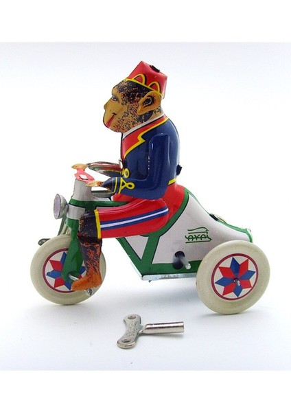 Vintage Koleksiyon Teneke Oyuncaklar Klasik Clockwork Wind Up Sürme Maymun Kalay Oyuncaklar Yetişkin Çocuklar Için Koleksiyon Hediye | Rüzgar Up Oyuncaklar