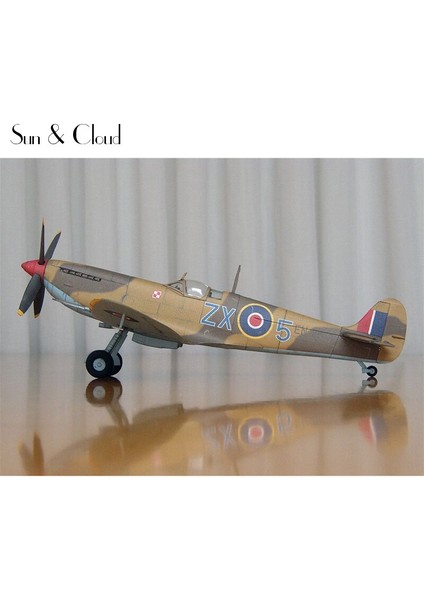 1:32 Dıy 3D Supermarine Spitfire Ixc Tipi Fighter Uçak Uçak Kağıt Modeli El Çalışma Bulmaca Oyunu Dıy Çocuk Oyuncak Araya | Uçak Kağıt Modeli | Kağıt Modelaircraft Kağıt(Yurt Dışından)