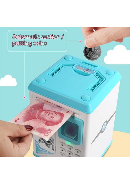 Parmak Izi Açık Kapı Kumbara Karikatür Atm Parmak Izi Sensörü Kumbara Otomatik Haddeleme Para Müzik Oyuncak Çocuk Hediye fiyatları