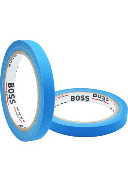 Boss Tape Mavi Renkli Maskeleme Boya Bandı Kağıt Bant