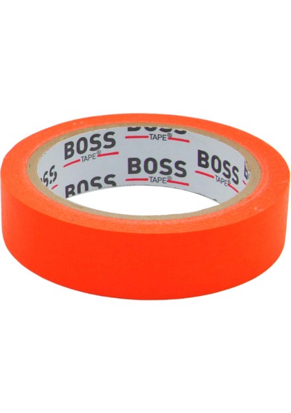 Boss Tape Turuncu Renkli Maskeleme Boya Bandı Kağıt Bant