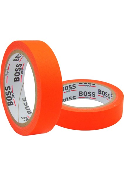 Boss Tape Turuncu Renkli Maskeleme Boya Bandı Kağıt Bant