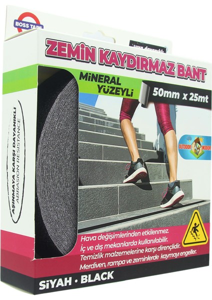 Zemin Merdiven Kaydırmaz Zımpara Bant 50MMX25MT
