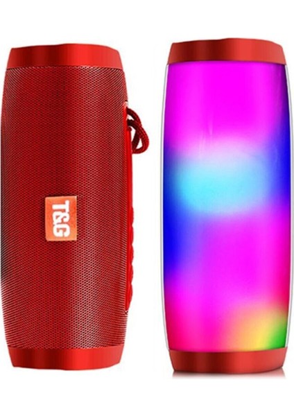 TG-165 USB/TF Kart/FM Radio LED Işıklı Taşınabilir Bluetooth Hoparlör