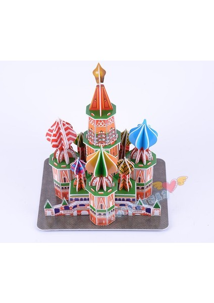 Yaratıcı Oyuncak St. Basilin Katedrali Moskova Rusya 3D Kağıt Dıy Bilmecenin Yapı Modeli Kitleri Çocuk Çocuk Oyunu Hediye Oyuncak 1 Takım | Model Kitleri Inşa | Model Kitbuilding Model