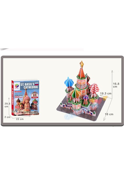 Yaratıcı Oyuncak St. Basilin Katedrali Moskova Rusya 3D Kağıt Dıy Bilmecenin Yapı Modeli Kitleri Çocuk Çocuk Oyunu Hediye Oyuncak 1 Takım | Model Kitleri Inşa | Model Kitbuilding Model fiyatları