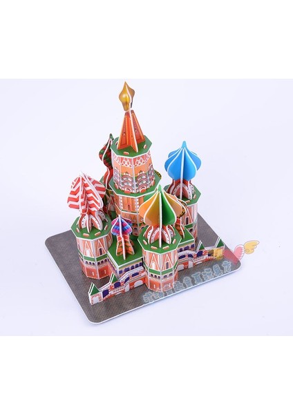 Yaratıcı Oyuncak St. Basilin Katedrali Moskova Rusya 3D Kağıt Dıy Bilmecenin Yapı Modeli Kitleri Çocuk Çocuk Oyunu Hediye Oyuncak 1 Takım | Model Kitleri Inşa | Model Kitbuilding Model modelleri