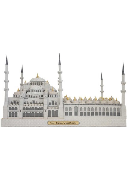 Dıy 3D Sultan Ahmet Camii, Türkiye Craft Kağıt Modeli Mimari Eğitim Oyuncaklar El Yapımı Yetişkin Yapboz Oyunu | Model Yapı Kitleri