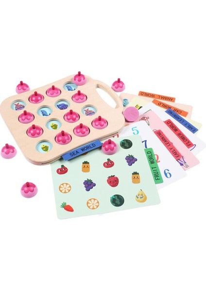 1 Takım Eğitim Hafıza Puzzle Ahşap Satranç Aile Oyunu Özel Doğum Günü Hediyesi Yüksek Kalite Güvenlik Çocuk Erken Eğitim Oyuncak | Bloklar (Pembe)(Yurt Dışından) modelleri