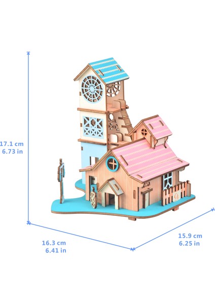 Xe G054H Ahşap Oyuncaklar 3D Bulmaca Yapboz Riverside Villa Meclisi Model Kiti Çocuklar Eğitici Oyuncaklar Için Çok Komik Aile Oyunları Dıy | Model Yapı Kitleri fiyatları