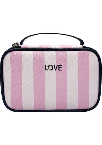 Çok Işlevli Seyahat Temizle Makyaj Çantası Kadın Moda Pembe Kozmetik Çantası Tuvalet Organizatör Su Geçirmez Kadın Makyaj Kılıfları | Kozmetik Çanta ve davalar