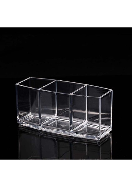 Sanlindou 3 Bölmeli Şeffaf Akrilik Kalemlik - Şeffaf (Yurt Dışından)