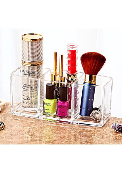 Sanlindou 3 Bölmeli Şeffaf Akrilik Kalemlik - Şeffaf (Yurt Dışından) modelleri