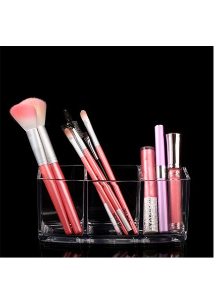 Sanlindou 3 Bölmeli Şeffaf Akrilik Kalemlik - Şeffaf (Yurt Dışından) fırsatları