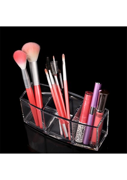 Sanlindou 3 Bölmeli Şeffaf Akrilik Kalemlik - Şeffaf (Yurt Dışından) indirimleri