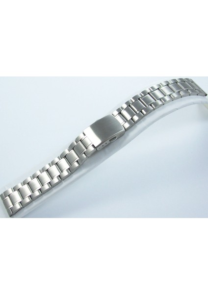 Çelik Saat Kordonu Yandan Kilitli Spor Metal Saat Kordonu 24MM Paslanmaz Parlak