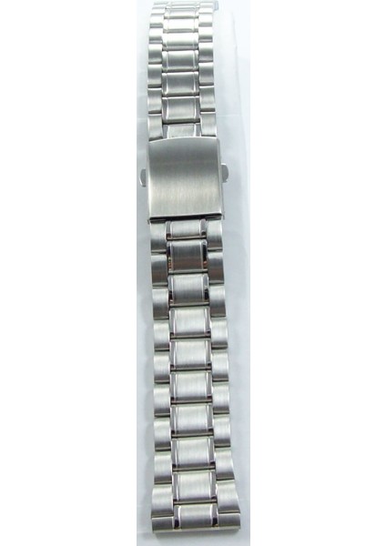 Çelik Saat Kordonu Yandan Kilitli Spor Metal Saat Kordonu 24MM Paslanmaz Parlak