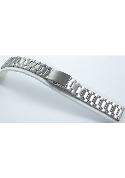 Çelik Saat Kordonu Yandan Kilitli Spor Metal Saat Kordonu 24MM Paslanmaz Parlak