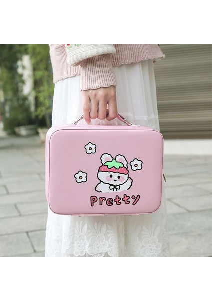 Karikatür Kozmetik Kılıfları Sevimli Kadın Kozmetik Çantası Moda Büyük Kapasiteli Organizatör Kadın Depolama Makyaj Çantası Çanta | Kozmetik Çanta ve davalar fiyatları