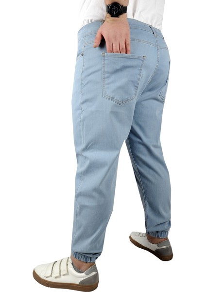 Erkek Kot Pantolon Jogger 21919 Mavi