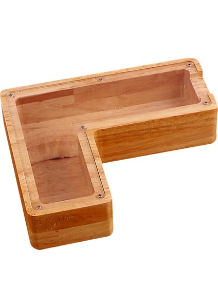 Money Box Wooden Novel Creative Art Word Shape Piggy Bank Deskop Adorment Coin Box Saving Box Coin Container For Office (18*18CM*3CM)