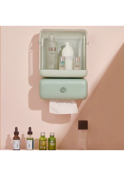 Büyük Kapasiteli Duvara Monte Banyo Organizatörü - Yeşil (Yurt Dışından) fiyatları