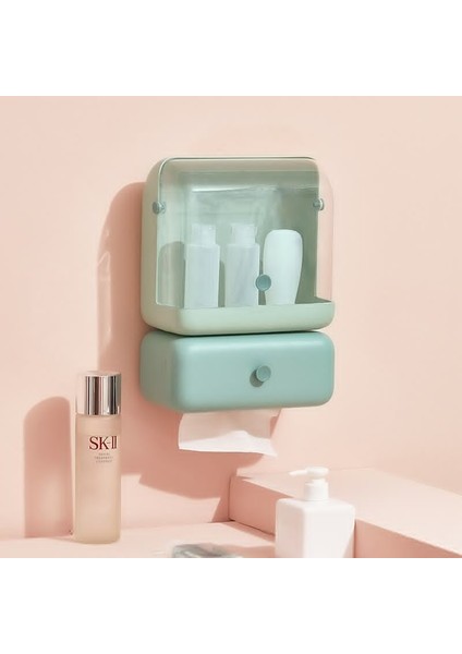 Büyük Kapasiteli Duvara Monte Banyo Organizatörü - Yeşil (Yurt Dışından) modelleri